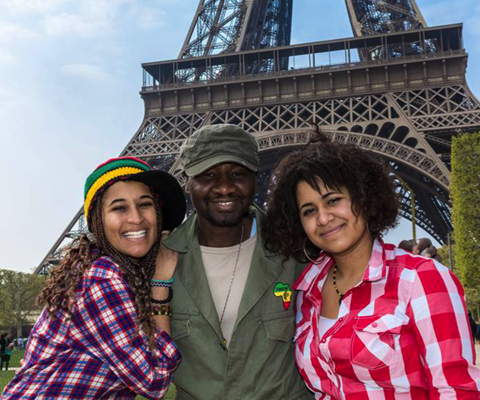 Adama Sunshine and Kids in Paris